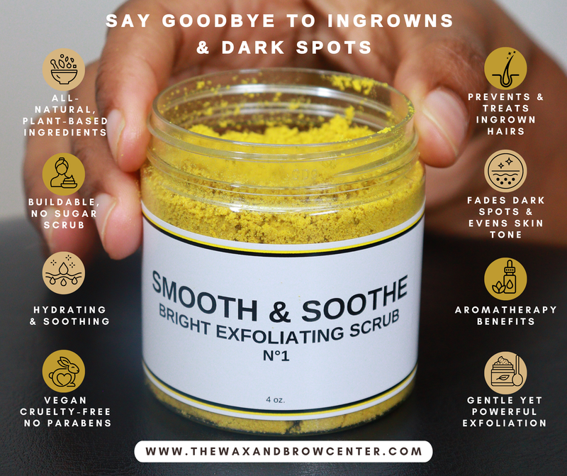 Smooth and Soothe Bright Exfoliating Scrub for preventing ingrown hairs